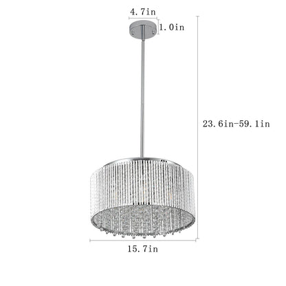 Modern Crystal Chandelier for Living Room – Luxury Round Crystal Lamp - Shello's Creative Boutique