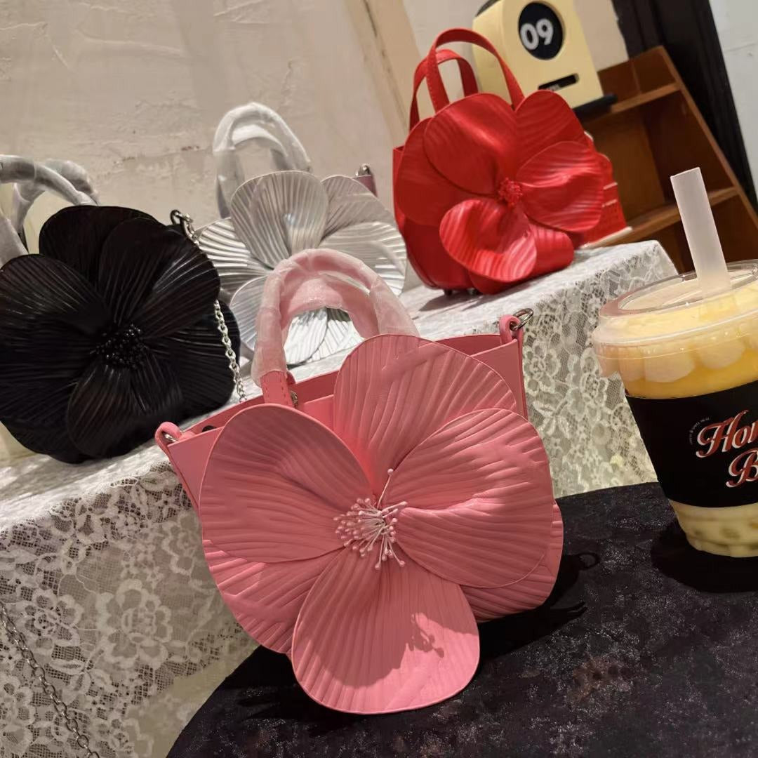 New Chinese style tea flower bucket banquet petals lady lady bride vegetable basket hand holding small bag-Shello's Creative Boutique