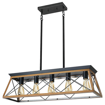 Farmhouse Chandeliers With 5 Bulbs – Rustic Elegance for Your Dining Room - Shello's Creative Boutique