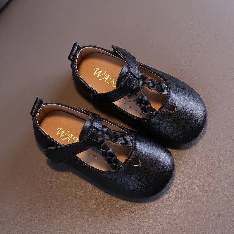 Autumn Girls Leather Shoes Fashion Solid Color Baby Girl Shoes Casual Kids Sneakers Soft Bottom Toddler Shoes Size 21-30 SZ256 - Shello's Creative Boutique