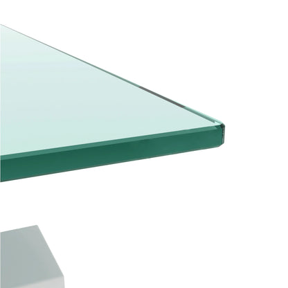 White Clear Coffee Table – Modern Elegance for Your Living Space - Shello's Creative Boutique