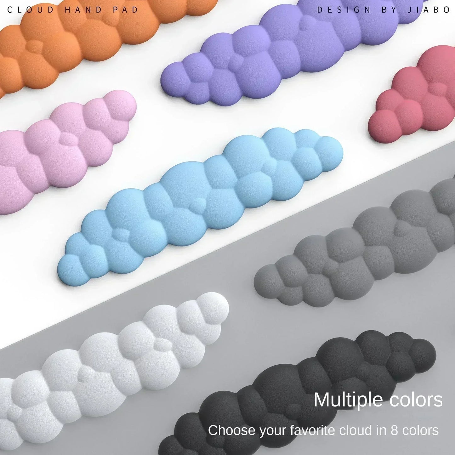 Mouse pad with wrist rest keyboard cloud anti-slip memory foam desktop office gamer mouse wrist rest - Shello's Creative Boutique