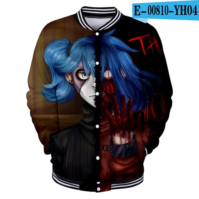 Sally face 3D jacket Hoodies New Hot Fall 3D baseball jacket Harajuku printing Sally face Baseball uniform Sweatshirt Men/Women eprolo