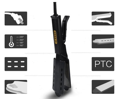 Hair Straightener Four-gear Ceramic Tourmaline Ionic Flat Iron Hair Straightener - Shello's Creative Boutique
