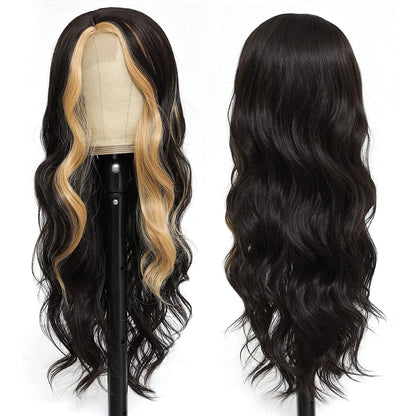 Long Curly Lace Front Wig - High Temperature Synthetic Hair - Shello's Creative Boutique