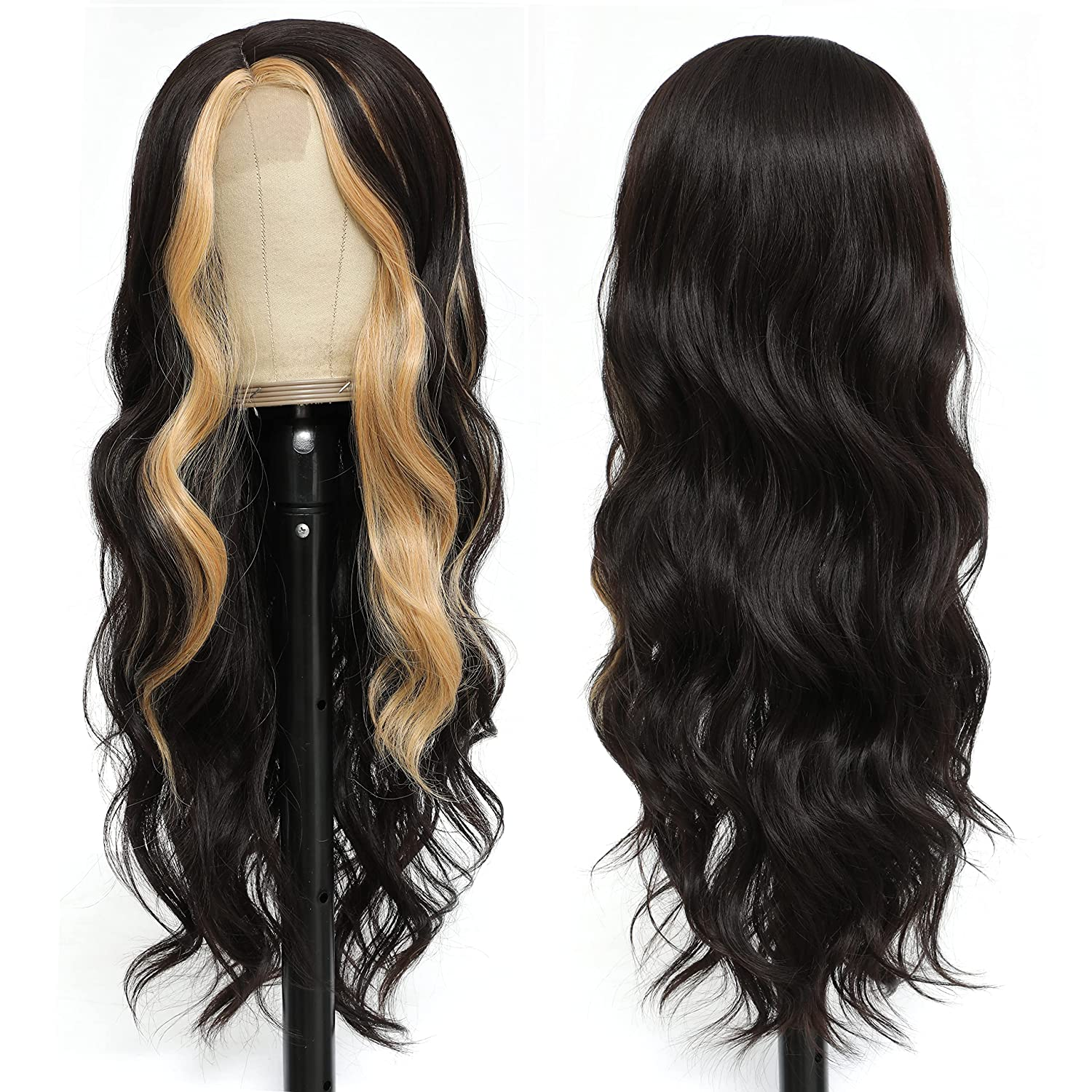 Synthetic European and American Wigs With Long Curly Hair Women's Front Lace Wigs