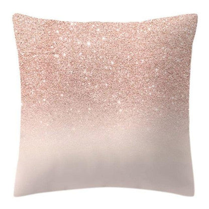 Rose Gold Pineapple Glitter Pillow Case - Glamorous 45x45cm Cushion Cover - Shello's Creative Boutique