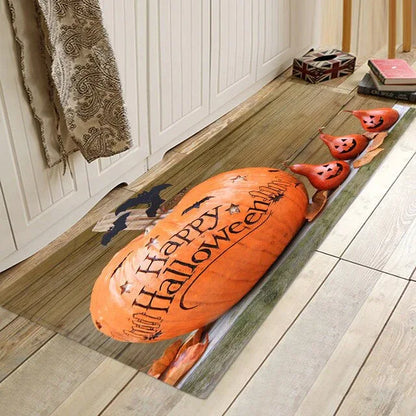 Halloween Party Series Printing Flannelized Floor Cushions Door Bathroom Mat Set Household Bathroom Rug Set Bathroom Carpet - Shello's Creative Boutique