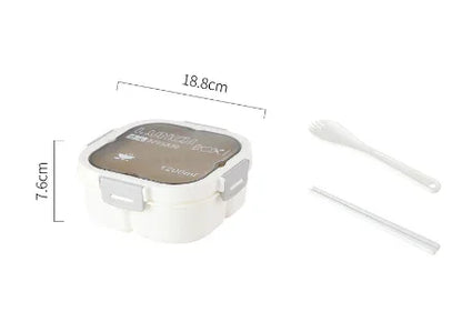 Classic simple microwaveable portable salad box lunch box with cutlery - Shello's Creative Boutique