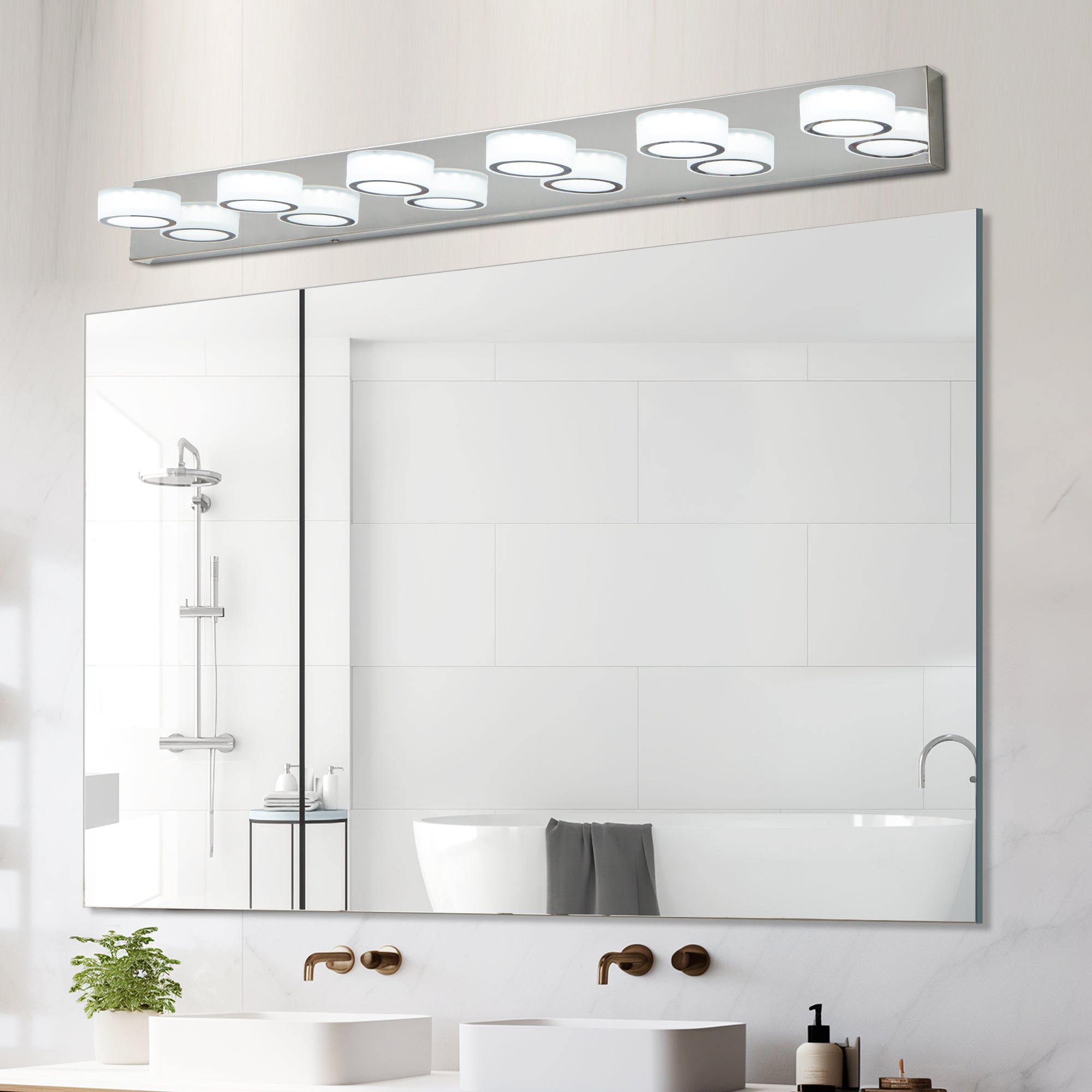LED Modern Chrome 6-Light Vanity Lights Fixtures Over Mirror Bath Wall Lighting eprolo