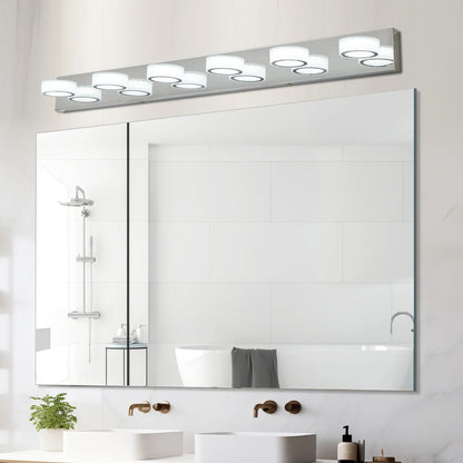 LED Modern Chrome 6-Light Vanity Lights Fixtures Over Mirror Bath Wall Lighting - Shello's Creative Boutique