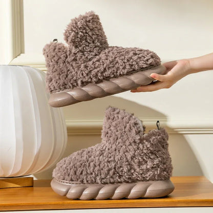 High Top Bag & Cotton Slippers – Cozy, Stylish, & Warm for Couples - Shello's Creative Boutique