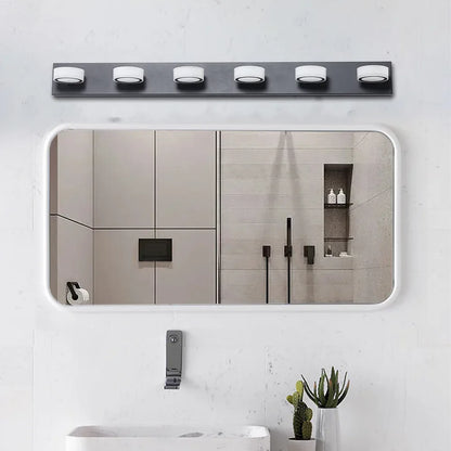 LED Modern Black 6-Light Vanity Lights Fixtures Over Mirror Bath Wall Lighting - Shello's Creative Boutique