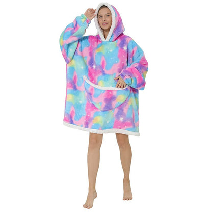 Homewear Plush Fleece Sherpa Blanket  Girls Sleepwear Homewear Fleece Warm Sherpa Blanket eprolo