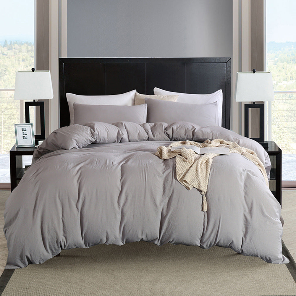 Home Textile Explosion Style Chemical Fiber Washed Quilt Cover Bedding US Size eprolo