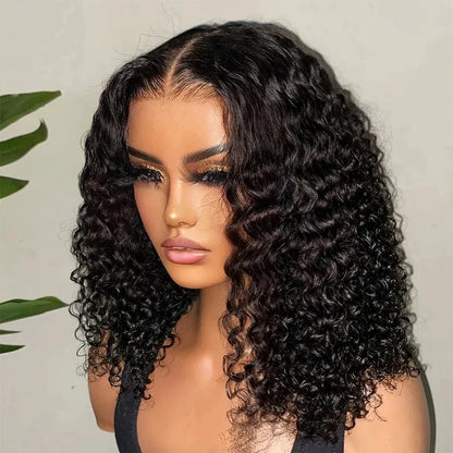 13x4 Deep Wave Bob Wig - Lace Front Synthetic - Shello's Creative Boutique