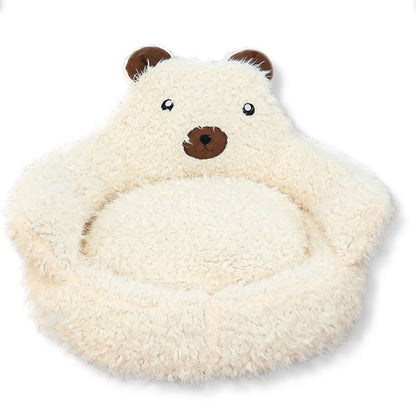 New Winter Cute Alpaca Cat Bed House Nest Warm Comfortable Pet Products Bottom Non-slip Bed For Dog Dog Bed Pet Mats Pads Shello Creative Boutique