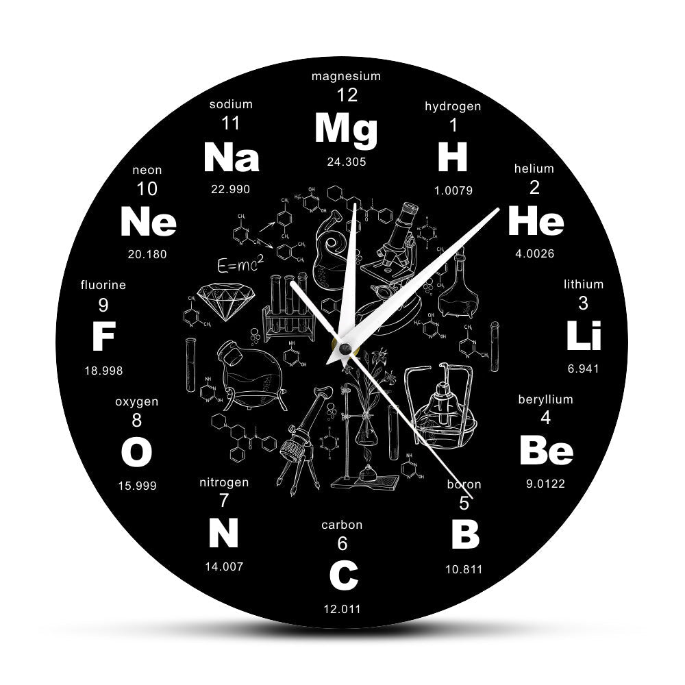 Periodic Table Clock Decorative Wall Clock eprolo
