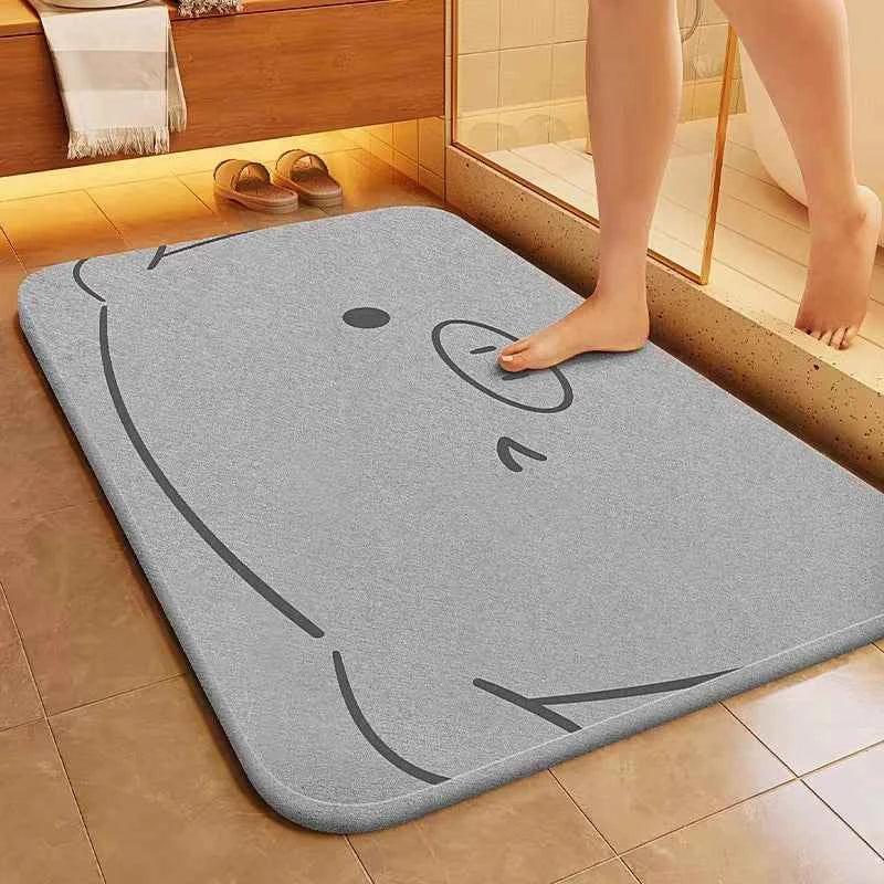 Bathroom Absorbent Floor Mat - Shello's Creative Boutique