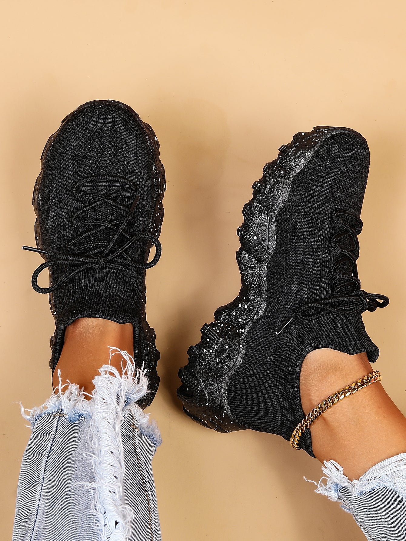 Women'S Casual Sports Sneakers, Striped Low Top Slip-On Shoes with Round Toe, Non-Slip Rubber Sole, Fabric Upper & Inner, All-Season Spring Footwear Shello's Creative Boutique