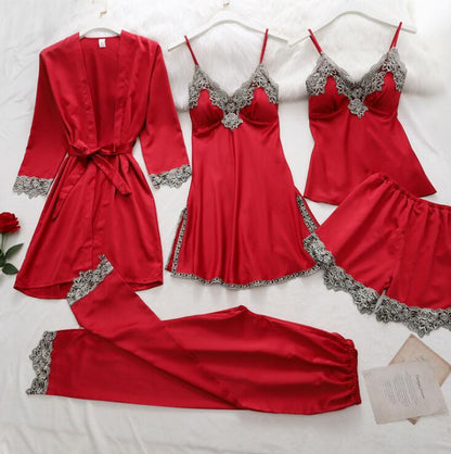 5 Pieces Set Women Pajamas Set eprolo
