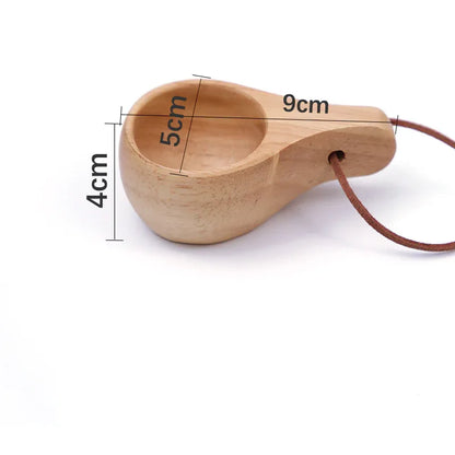 Nordic Cup Rubber Wood Coffee Cup Creative Tea Cup Wood Water Cup Handy Cup Wood Cup - Shello's Creative Boutique