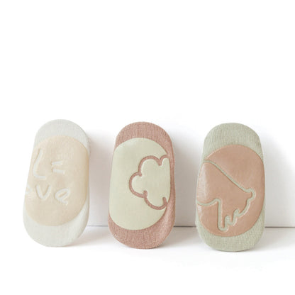 Spring And Summer New Baby Floor Socks Combed Cotton Non-Slip Indoor Cool Children Toddler Socks Cartoon Short Boat Socks eprolo