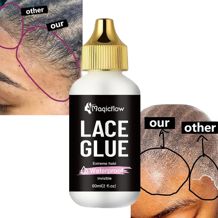 60ml/2fl.oz Waterproof Wig Lace Glue - Strong Hold, Invisible, Quick Dry & Easy Removal - Shello's Creative Boutique