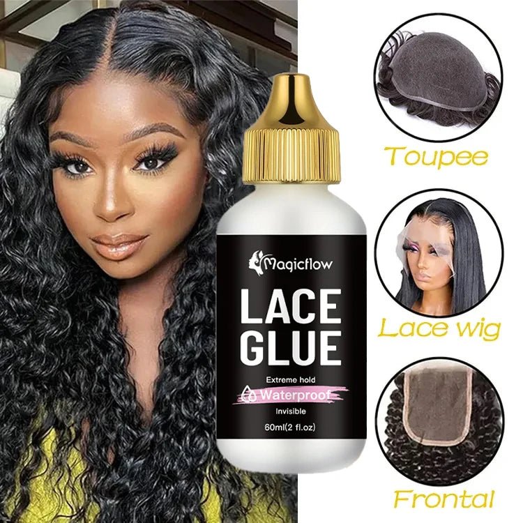 60ml/2fl.oz Waterproof Wig Lace Glue - Strong Hold, Invisible, Quick Dry & Easy Removal - Shello's Creative Boutique