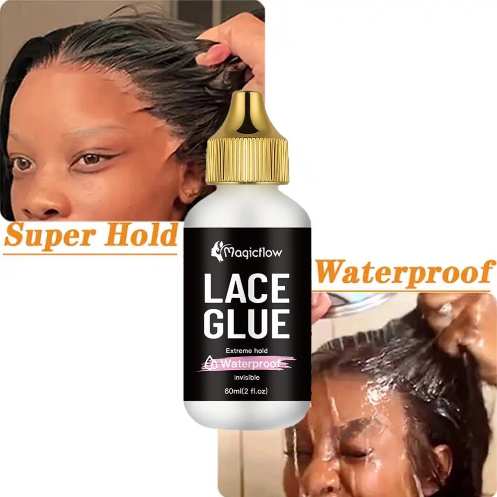 60ml/2fl.oz Waterproof Wig Lace Glue - Strong Hold, Invisible, Quick Dry & Easy Removal - Shello's Creative Boutique