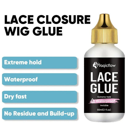 60ml/2fl.oz Waterproof Wig Lace Glue - Strong Hold, Invisible, Quick Dry & Easy Removal - Shello's Creative Boutique