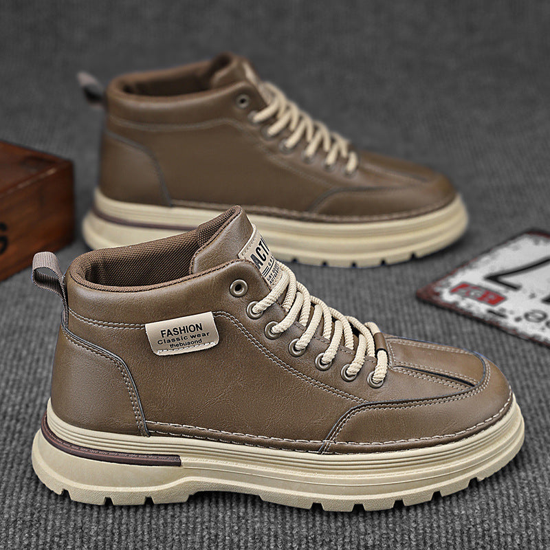 Martin boots men's shoes autumn new high top shoes men's trendy versatile casual workwear shoes short boots eprolo