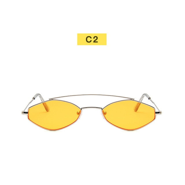 90s Sunglasses Women Retro Oval Sunglasses Lady Brand Designer Vintage Black Sunglasses Girls Eyeglasses UV400 Oculos Shello Creative Boutique