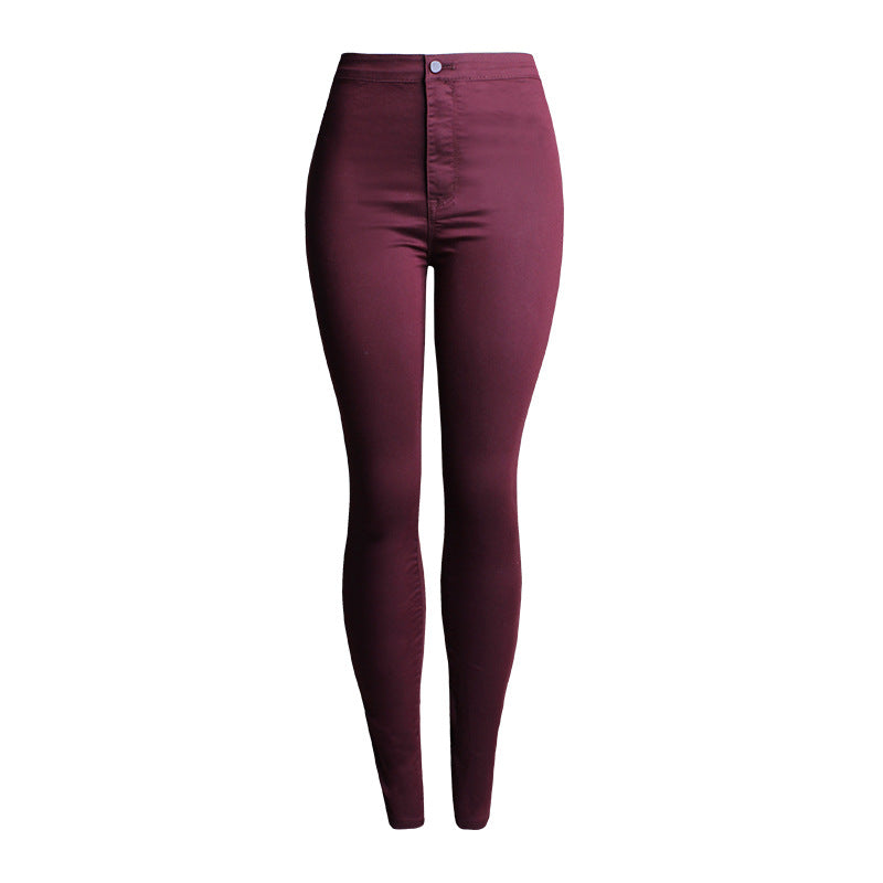 Women`s High Waist White Basic Fashion Stretch Skinny Denim Pants Trousers Jeans eprolo