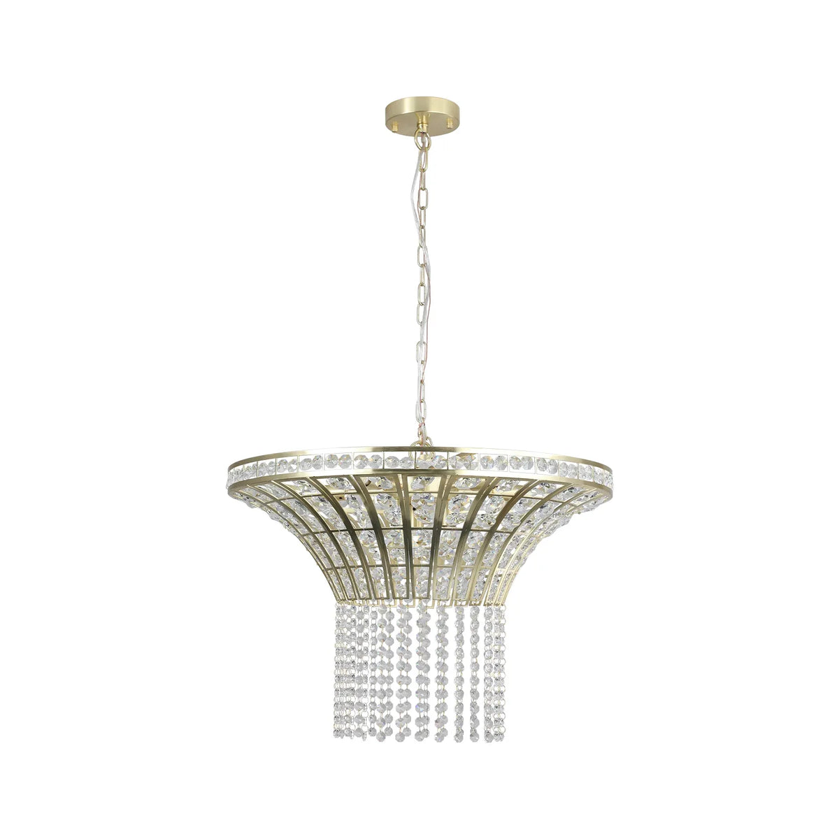 8-Light 23.6" Wide Crystal Waterfall Chandelier - Shello's Creative Boutique
