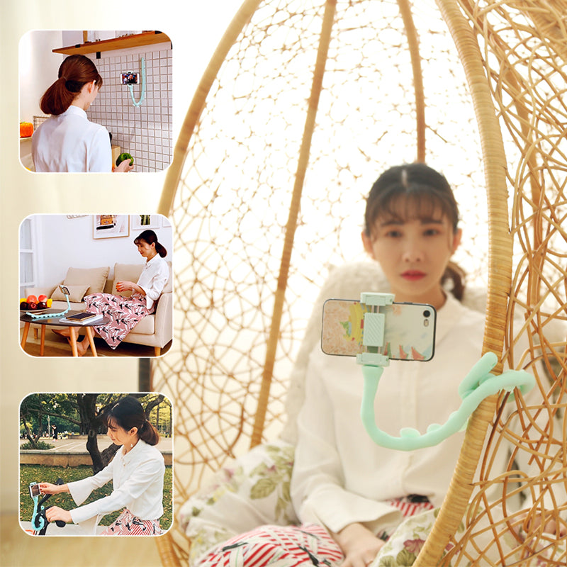 Suction Cup Lazy Phone Holder Caterpillar Cell Phone Holder Desktop Flexible Worm Car Mount Home Cute Phone Wall Bracket Bicycle eprolo
