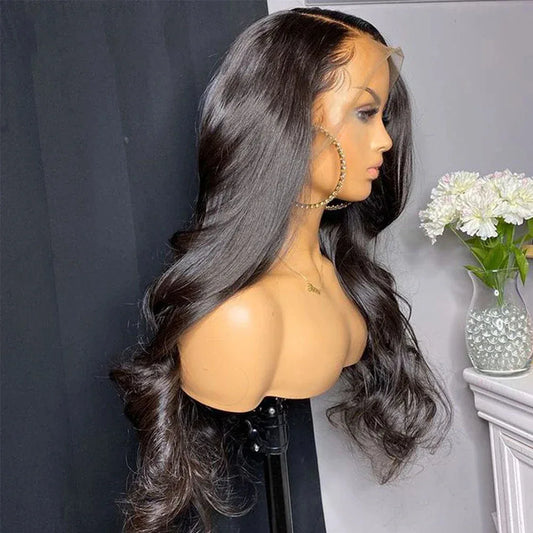 Lace Front Human Hair Wig - Natural Closure Wig for Women - Shello's Creative Boutique