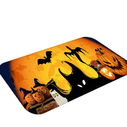 Halloween Party Series Printing Flannelized Floor Cushions Door Bathroom Mat Set Household Bathroom Rug Set Bathroom Carpet - Shello's Creative Boutique