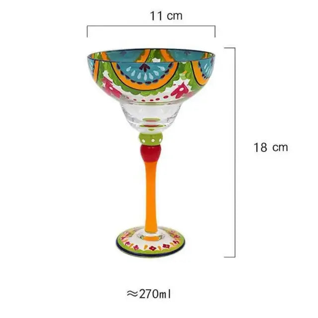 Colorful Wine Glasses Cups Cocktail Goblet Champagne Cup Glasses Bar Party Home DrinkWare Wedding Gifts Kitchen Accessories NEW - Shello's Creative Boutique