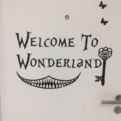 Alice in Wonderland Wall Stickers - Magical Kids Room Decor & Door Decals - Shello's Creative Boutique