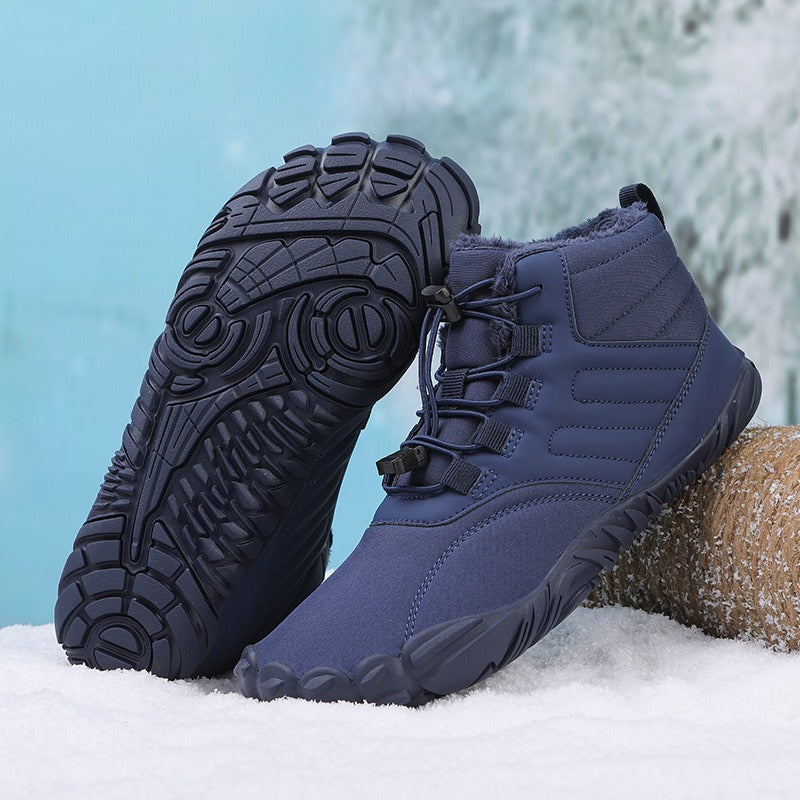 Five Finger Outdoor Sports Cotton Shoes, Men's and Women's Plush Warm Boots, Wear resistant, Non slip, Snow Boots, Winter Thickened Couple Shoes eprolo