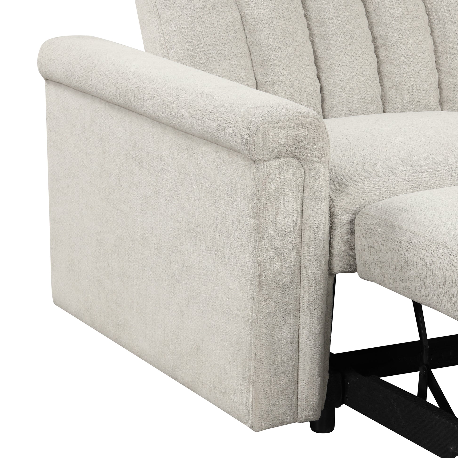 U_STYLE Convertible Soft Cushion Sofa Pull Bed ,for Two People to Sit On eprolo