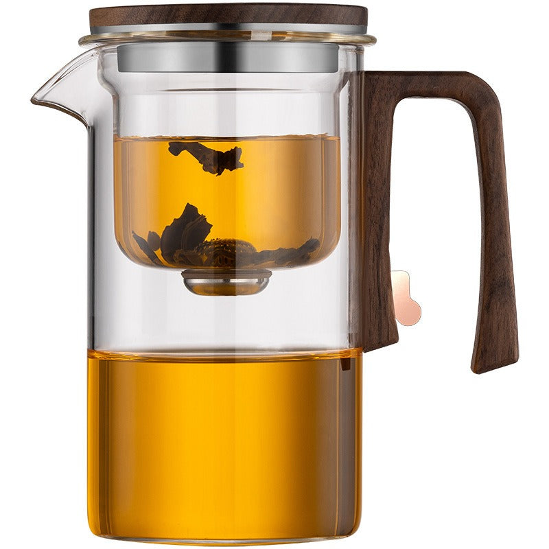Xiaoman Waist new rodless elegant cup, one click magnetic suction filter glass tea pot, automatic tea separation tea cup eprolo
