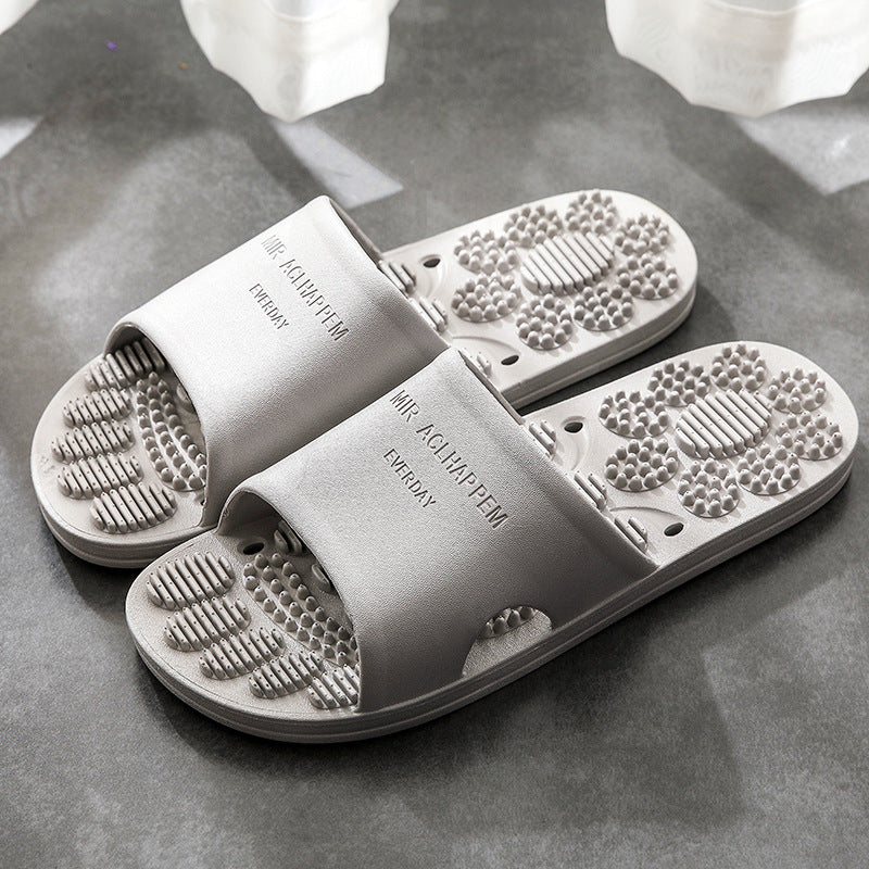 Home Bathroom Non-slip Indoor Slippers Supermarket Hotel Men's And Women's Massage House Soft Foams Slippers eprolo