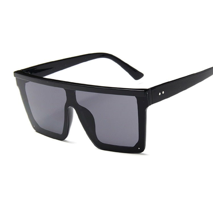 New Black Square Sunglasses Women Big Frame Fashion Retro Mirror Sun Glasses Female Brand Vintage Lady Lunette De Soleil Femme