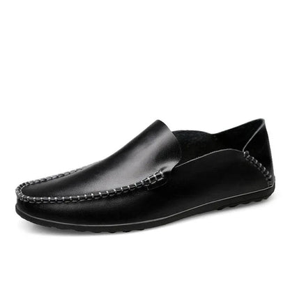 Men Designer Man Casual Shoes Brand Genuine Split Leather Shoes Italy Men Sneakers Non-slip Loafers Flats Driving Men Shoes - Shello's Creative Boutique