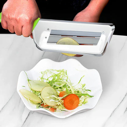 Eprolo Stainless Steel Peeler – Double-Edged Cabbage Planer & Multifunctional Shredder - Shello's Creative Boutique