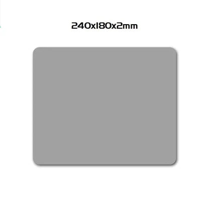 Aluminum Alloy Smooth Mouse Pad 240x180/300mm Hard Metal Slim Desk Mat Rubber Anti-slip Bottom Speed Control Mousepad For Gaming - Shello's Creative Boutique