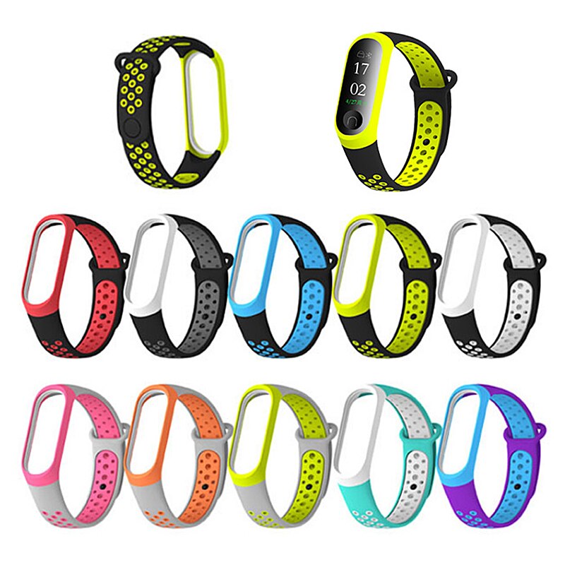 Newest Millet Silica Bracelet 3 4 Wristband Smart Sports Bracelet Replacement For Xiaomi Mi band 3 4 Wristband Fitness Watch eprolo