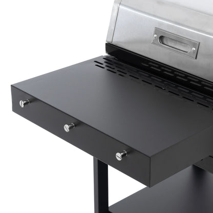 2+2 multifunctional gas barbecue grill and covered grill combination for outdoor cooking - barbecue, barbecue, pizza. - Shello's Creative Boutique